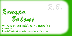 renata boloni business card